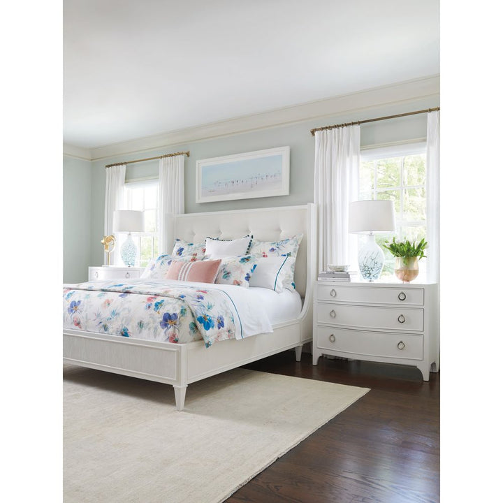 Arlington Platform Bed 6/6 King - Alabaster