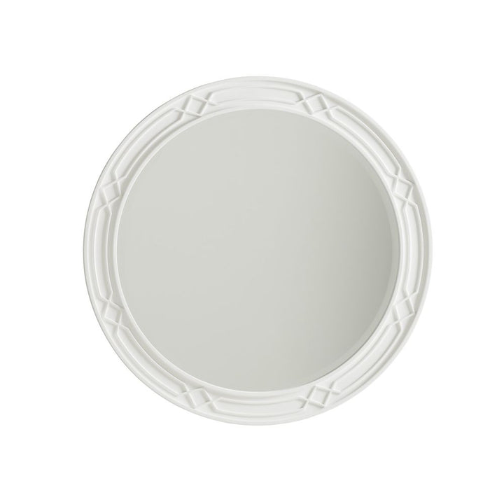 Mirrors Carreno Round Mirror - Alabaster