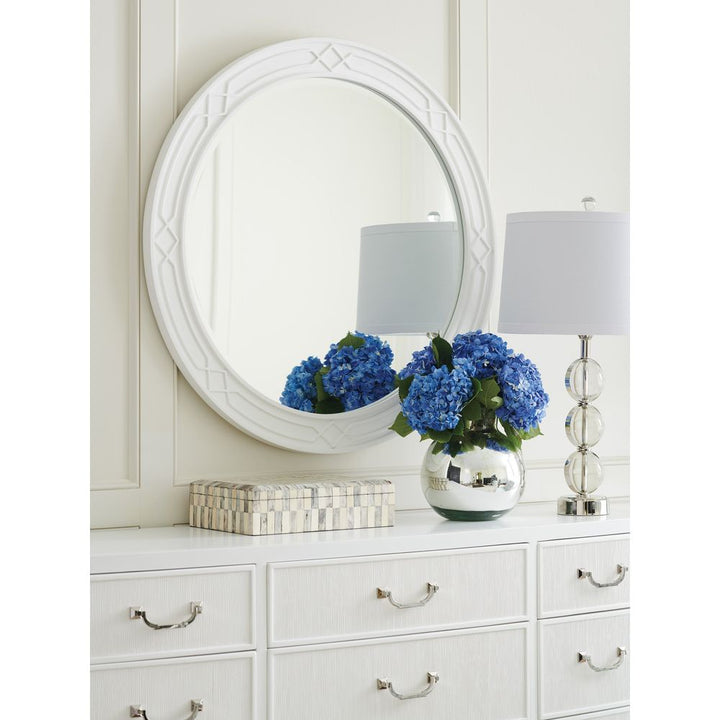 Mirrors Carreno Round Mirror - Alabaster