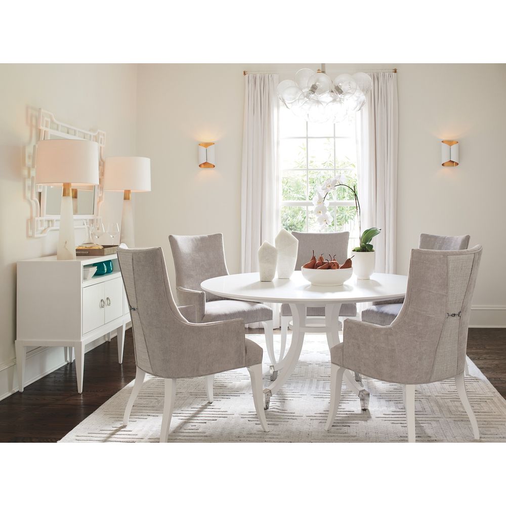 Dining Tables Lombard Round Dining Table - Alabaster