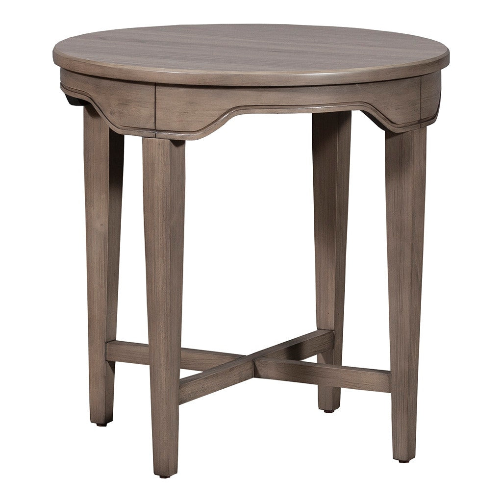 Avignon End Table-Fairfield-FairfieldC-4163-19-Side TablesRound-Anjou-8-France and Son