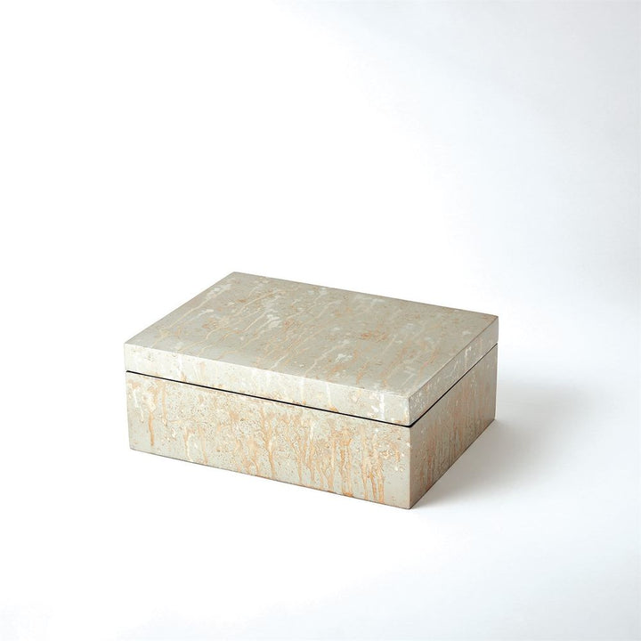 Champagne Silver Leaf Box-Sm