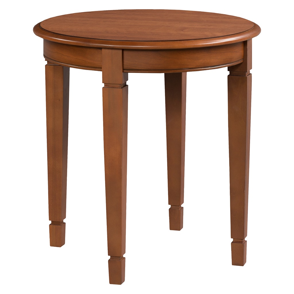 Laminate Round Accent Table - Light Cherry - High Pressured Laminate with solid wood