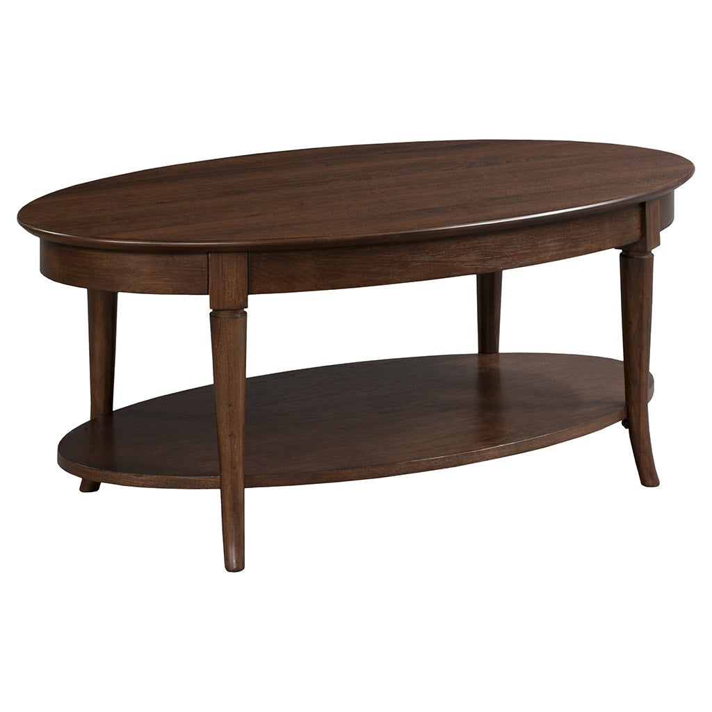 Campaigna Oval Cocktail Table - Cafe Mocha - High Pressured Laminate with solid wood