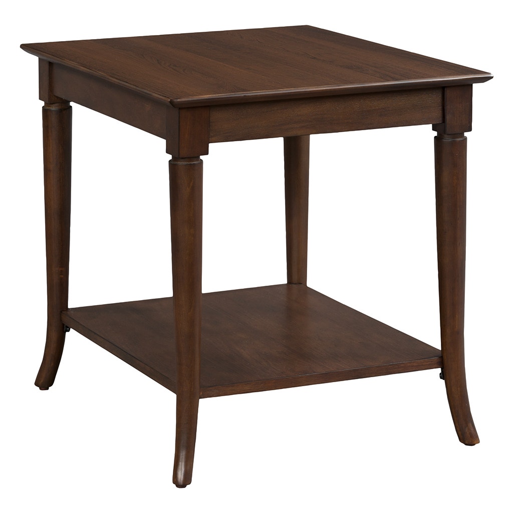 Campaigna Rectangular End Table - Cafe Mocha - High Pressured Laminate with solid wood