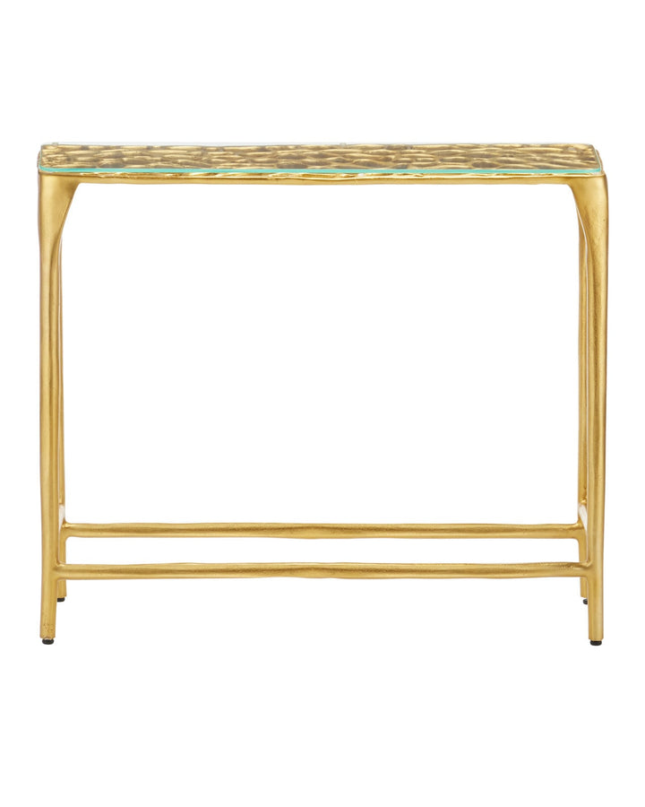 Console Tables Honeycomb Gold Console Table
