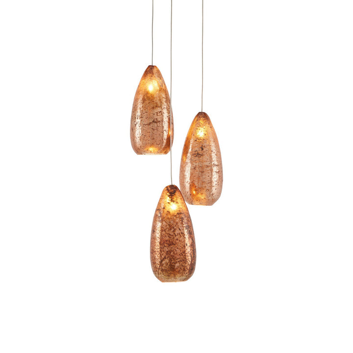 Rame 3-Light Round Multi-Drop Pendant