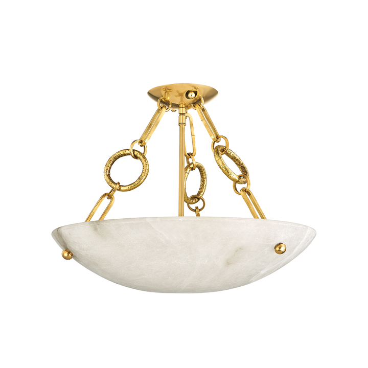 Yadira Semi Flush - Vintage Brass 4 Lights