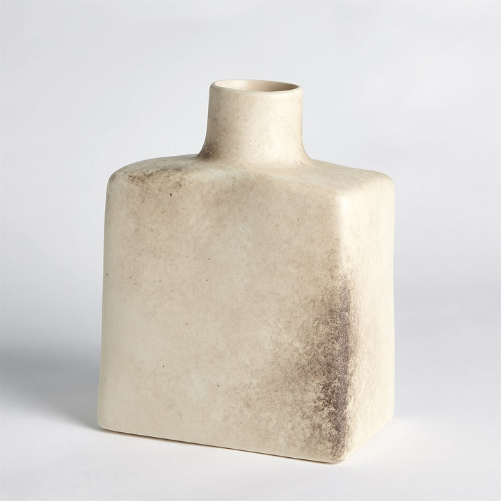 Short Stack Bottle - Reactive Ivory-Global Views-GVSA-1.10724-Decorative ObjectsLg-3-France and Son