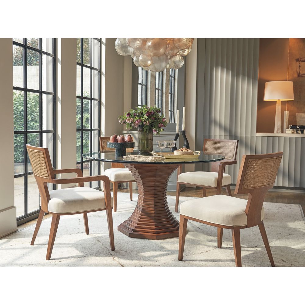 Dining Tables Cabrillo 54 Glass Top Dining Table