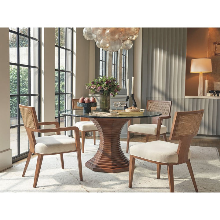 Dining Tables Cabrillo 54 Glass Top Dining Table