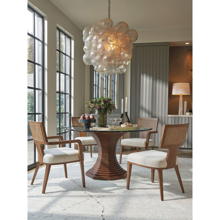 Dining Tables Cabrillo 54 Glass Top Dining Table