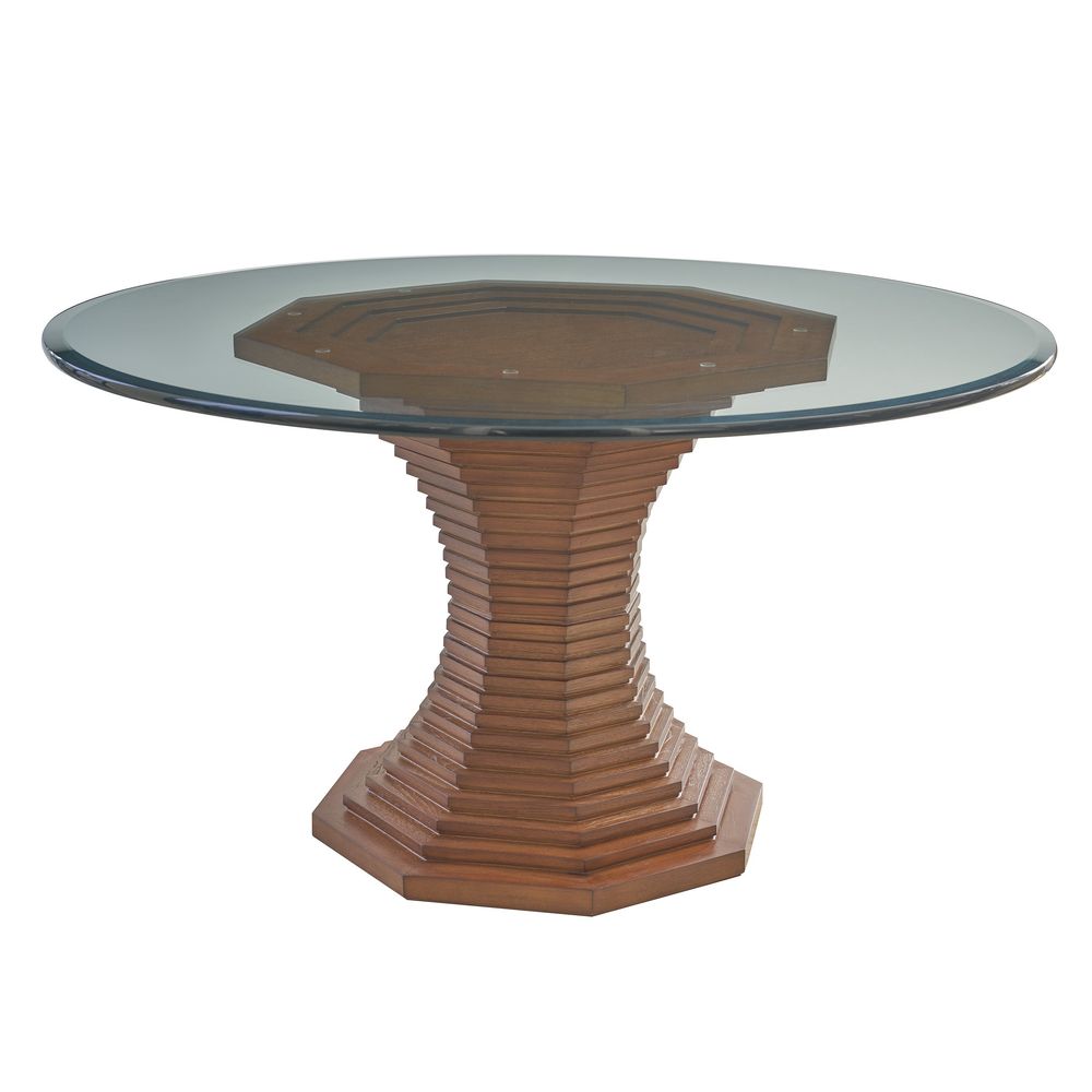 Dining Tables Cabrillo 72 Glass Top Dining Table