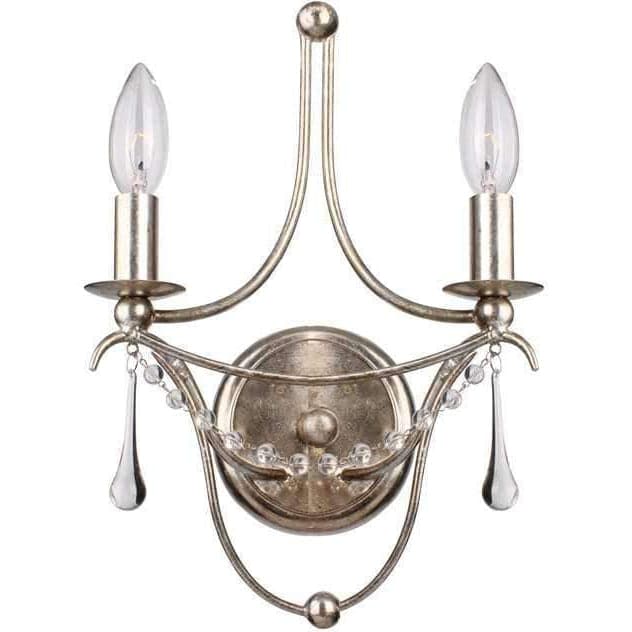 Metro 2 Light Sconce-Crystorama Lighting Company-CRYSTO-422-SA-ChandeliersAntique Silver-5-France and Son