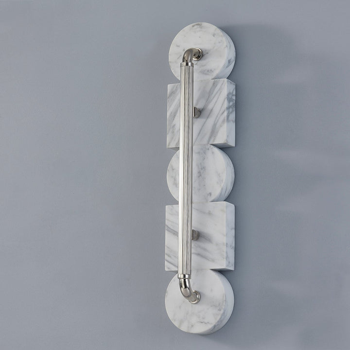 Sena Wall Sconce - Burnished Nickel 5in Width 32.5in Height