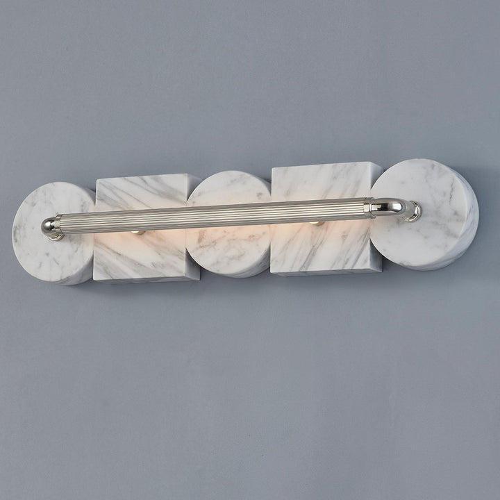 Sena Wall Sconce - Burnished Nickel 5in Width 32.5in Height