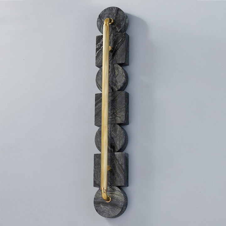 Sena Wall Sconce - Vintage Brass 5in Width 25.25in Height