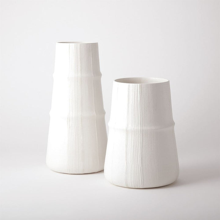 Vases Linen Vase-Soft White-Med