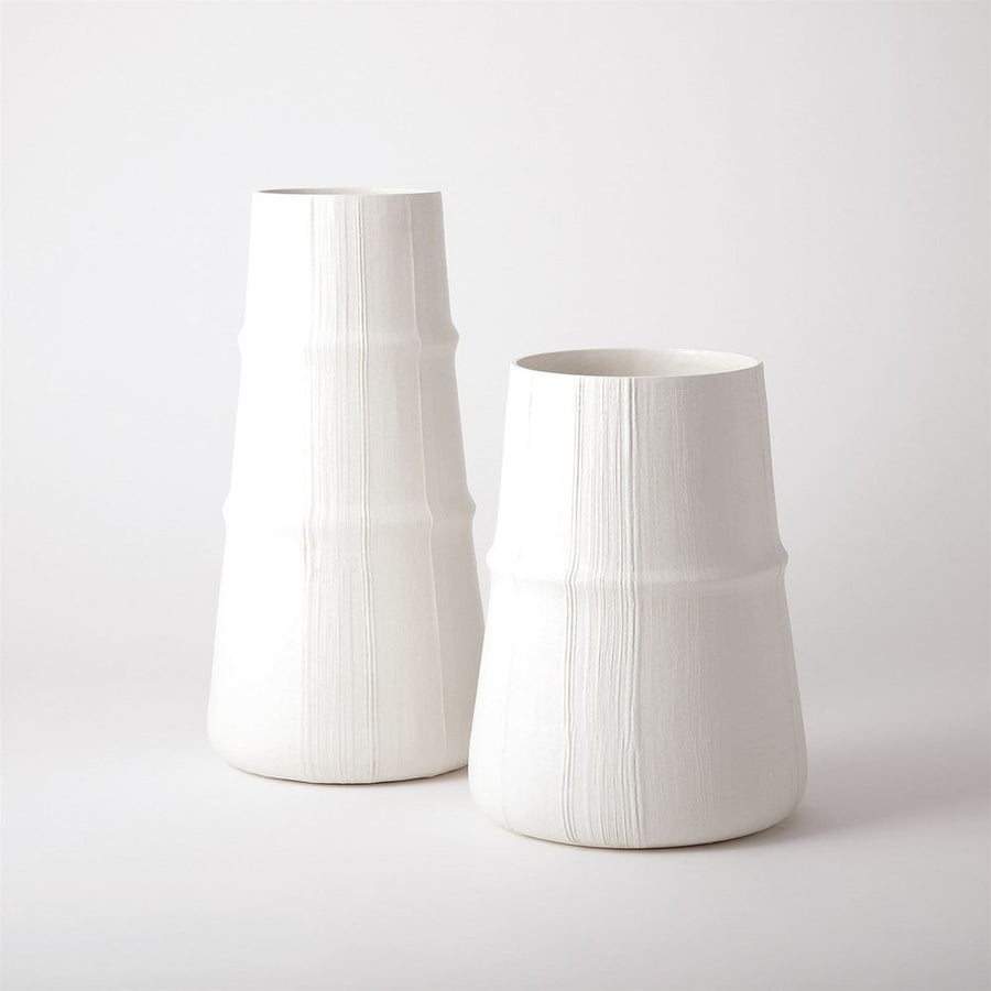 Vases Linen Vase-Soft White-Med