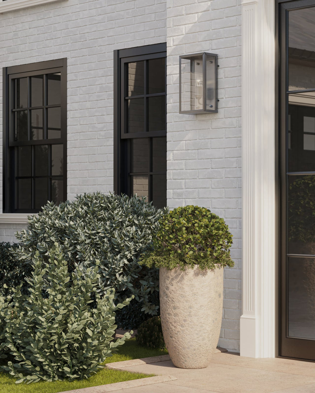 Outdoor Wall Sconces Royster Silver Outdoor Wall Sconce
