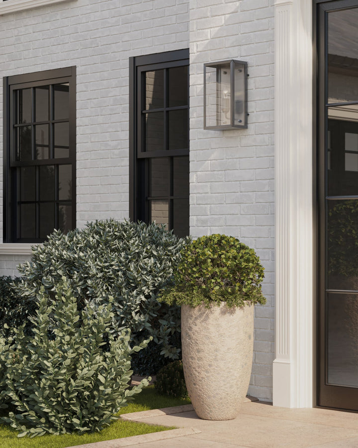 Outdoor Wall Sconces Royster Silver Outdoor Wall Sconce