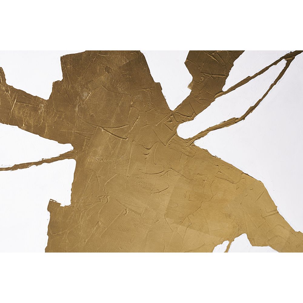 Wall Art Fractured Fix - 40" X 60" - Gold Floater Frame
