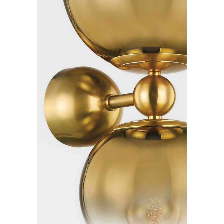 Kyoto Wall Sconce - Vintage Polished Brass 2 Lights