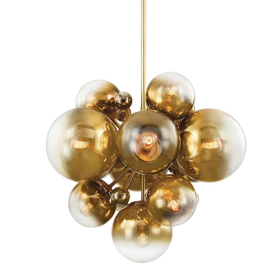 Kyoto Chandelier - Vintage Polished Brass 13 Lights