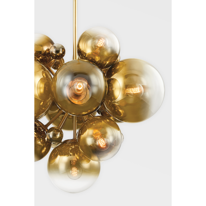 Kyoto Chandelier - Vintage Polished Brass 13 Lights