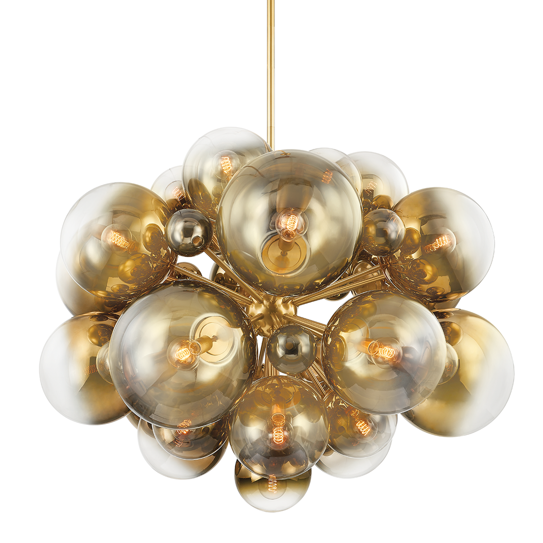 Kyoto Chandelier - Vintage Polished Brass 25 Lights