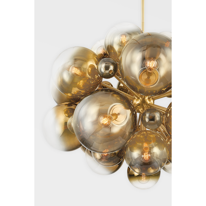 Kyoto Chandelier - Vintage Polished Brass 25 Lights