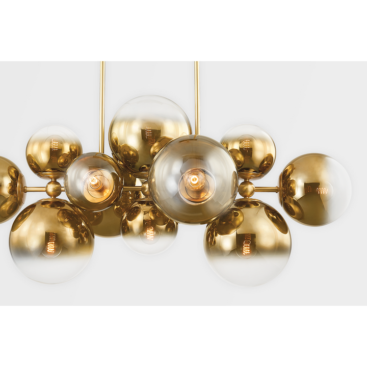 Kyoto Linear - Vintage Polished Brass 12 Lights