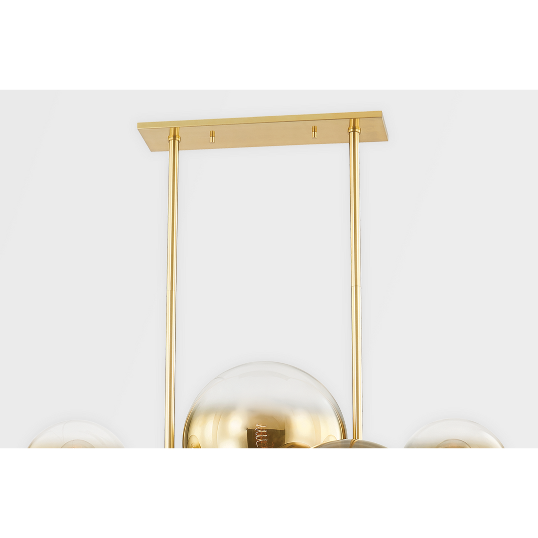 Kyoto Linear - Vintage Polished Brass 12 Lights