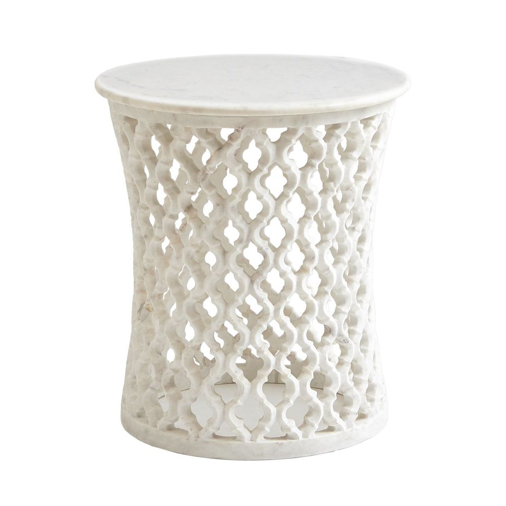 Side Tables Marble Arabesque Side Table