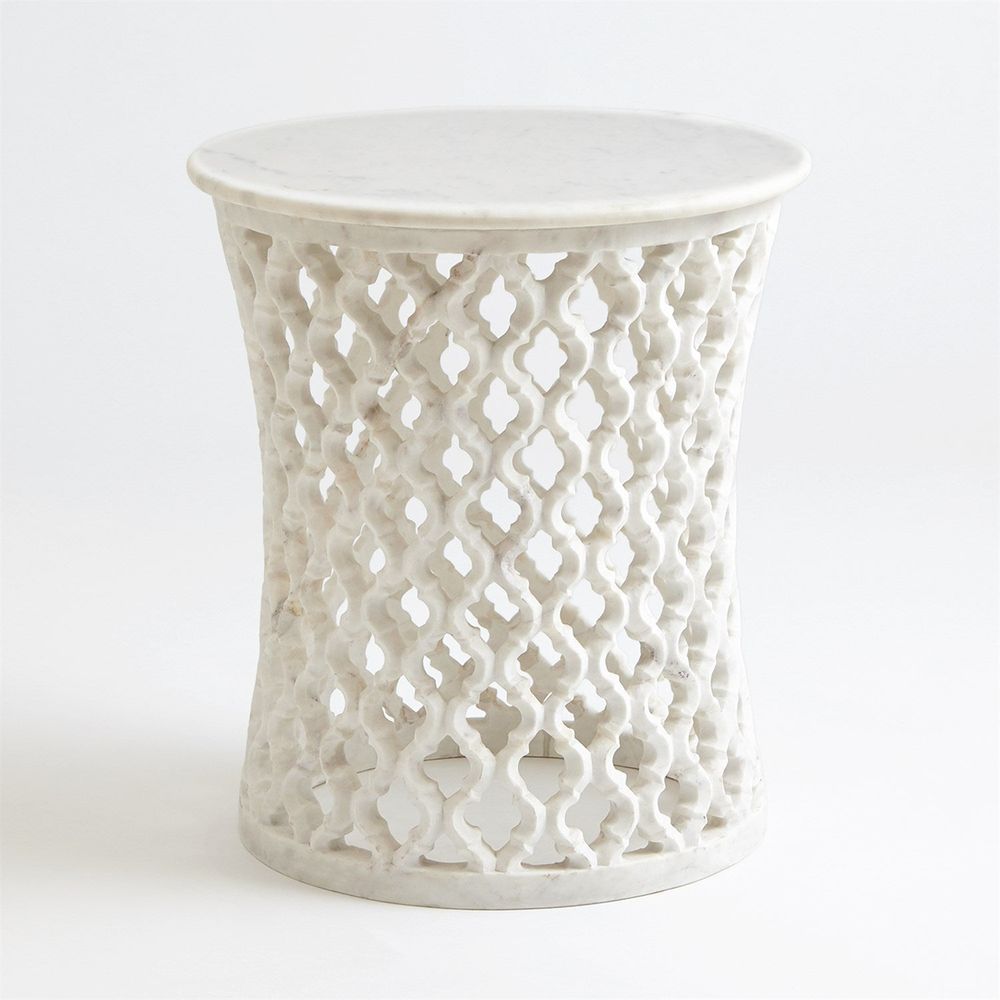 Side Tables Marble Arabesque Side Table
