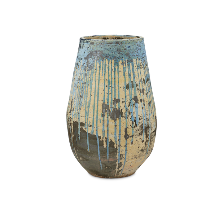 Outdoor Planters Capaci Antique Blue Drip Planter