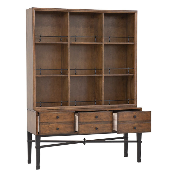 BD Collection For Fairfield Pamela Curio Cabinet - Antique Pinewood - Ash Solids