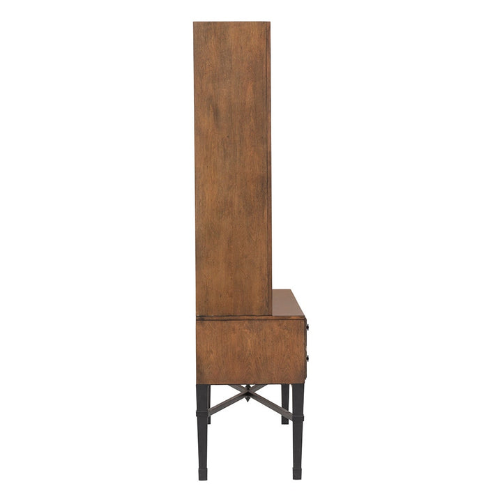 BD Collection For Fairfield Pamela Curio Cabinet - Antique Pinewood - Ash Solids