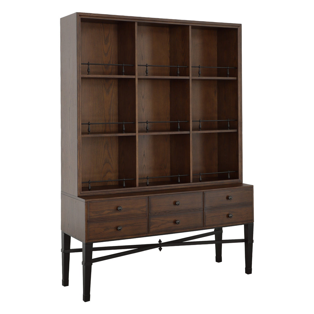 BD Collection For Fairfield Pamela Curio Cabinet - English Honey - Ash Solids