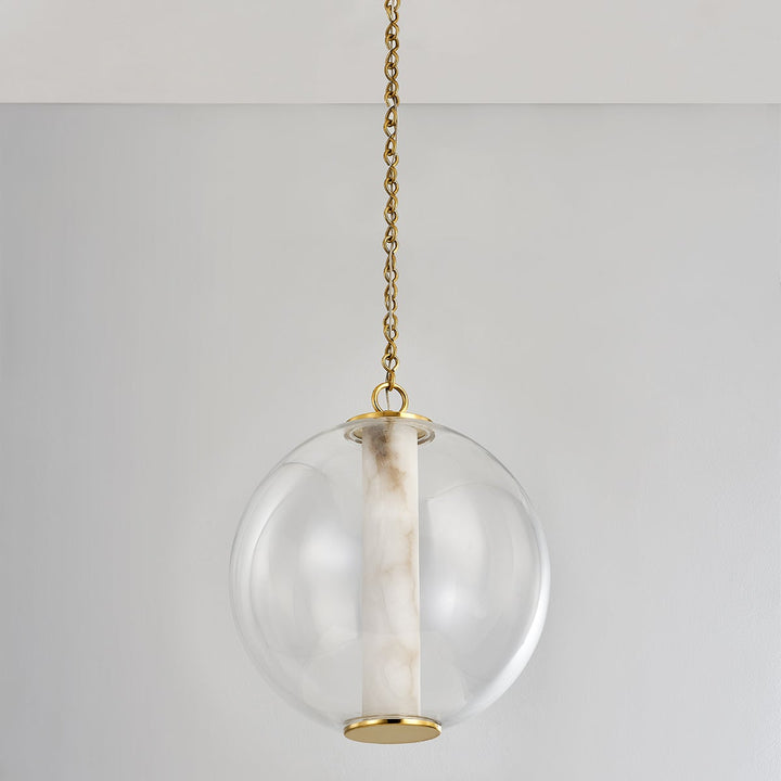 Pietra Pendant - Vintage Brass 16in