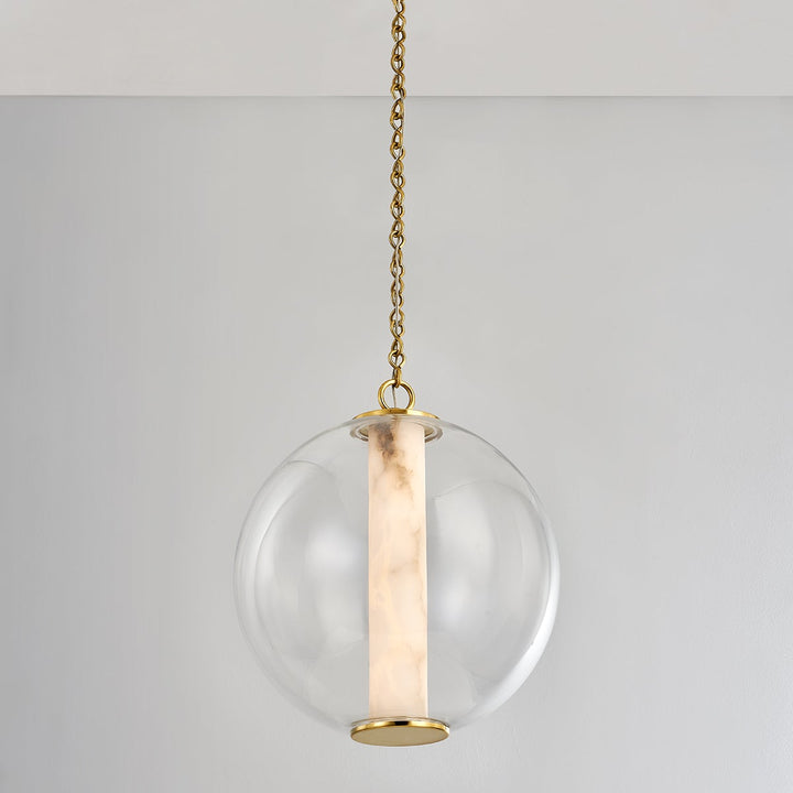 Pietra Pendant - Vintage Brass 16in