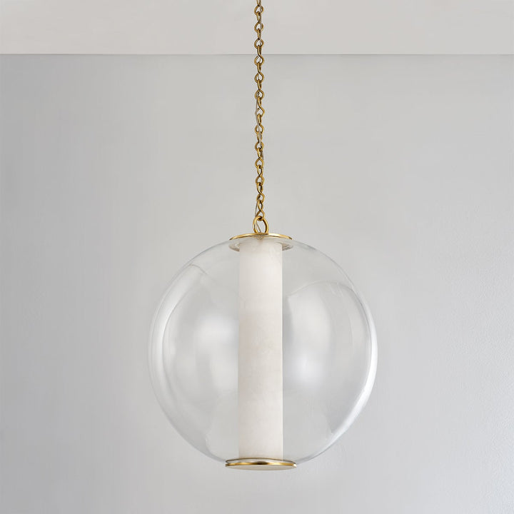 Pietra Pendant - Vintage Brass 20in