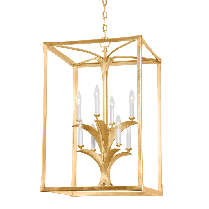 Bergamo Lantern - Vintage Gold Leaf 8 Lights