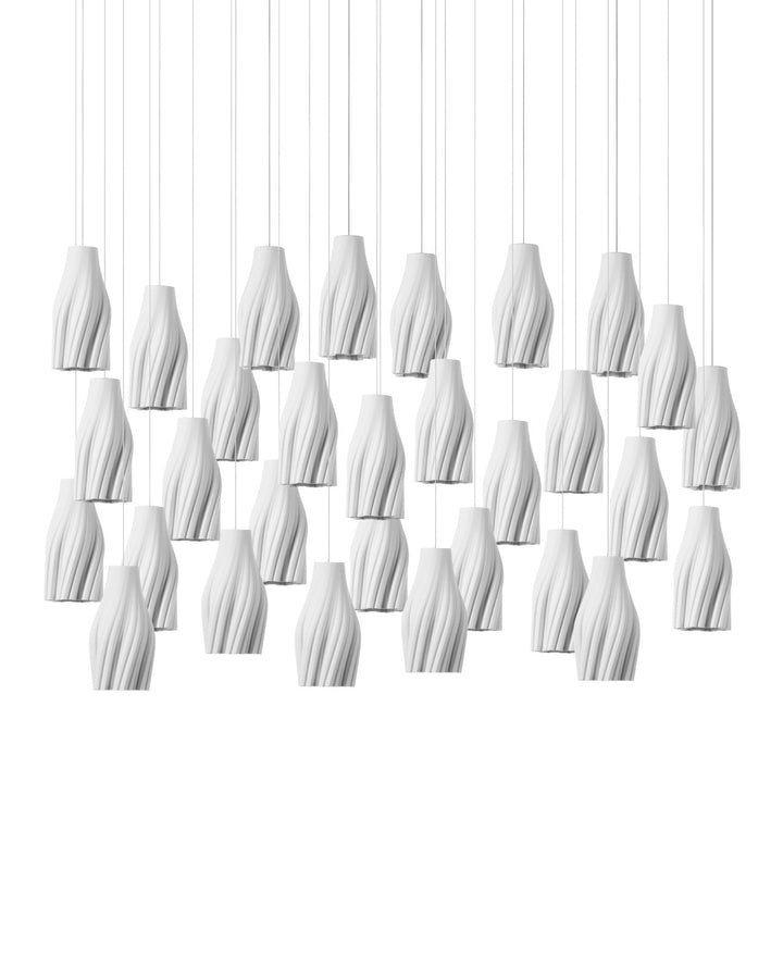 Pendants:Multi Posh 30-Light Linear Multi-Drop Pendant
