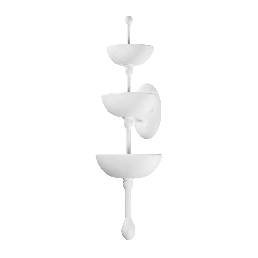 Aura Wall Sconce - Gesso White 6 Lights