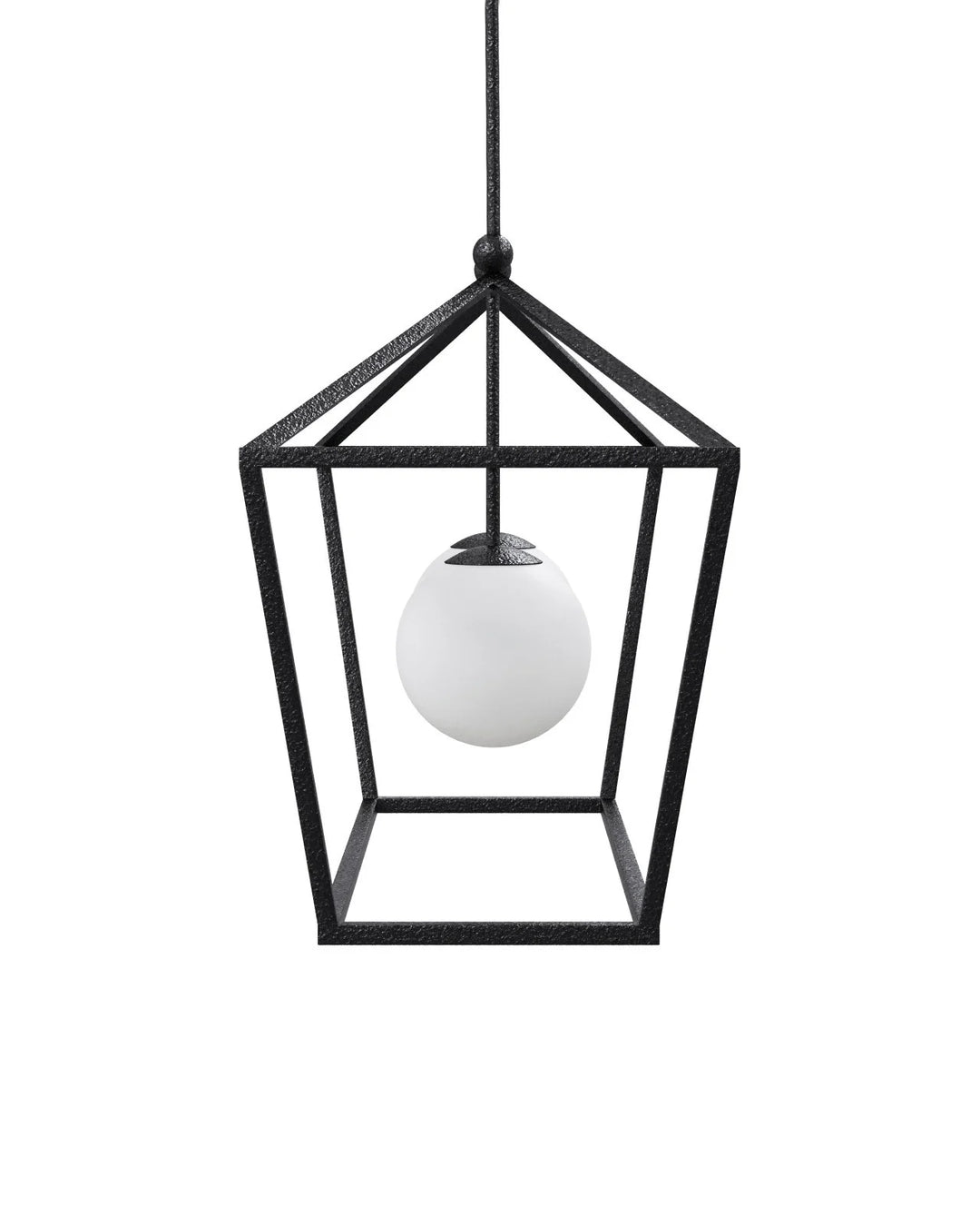 Denison Rectangular Black Outdoor Lantern