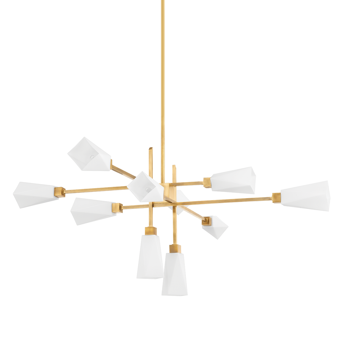 Artemis Chandelier - Vintage Brass 10 Lights 62.75in