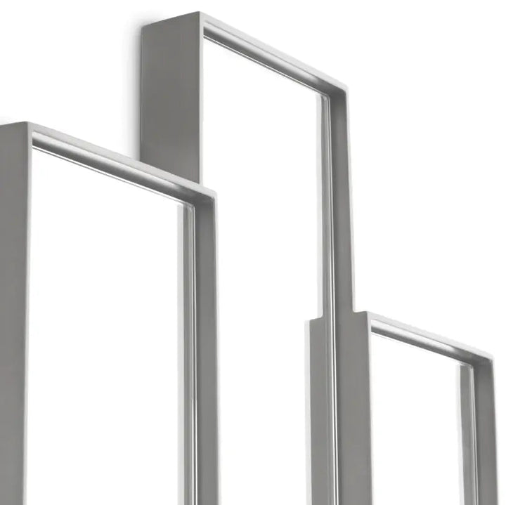 Mirror Novella Brushed Steel Finish - image 4