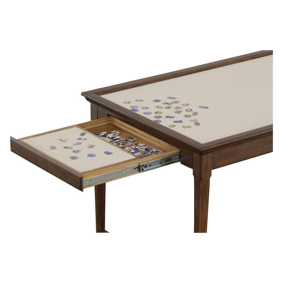 BD Collection For Fairfield Jess Puzzle Activity Table - English Honey - Alder Solids