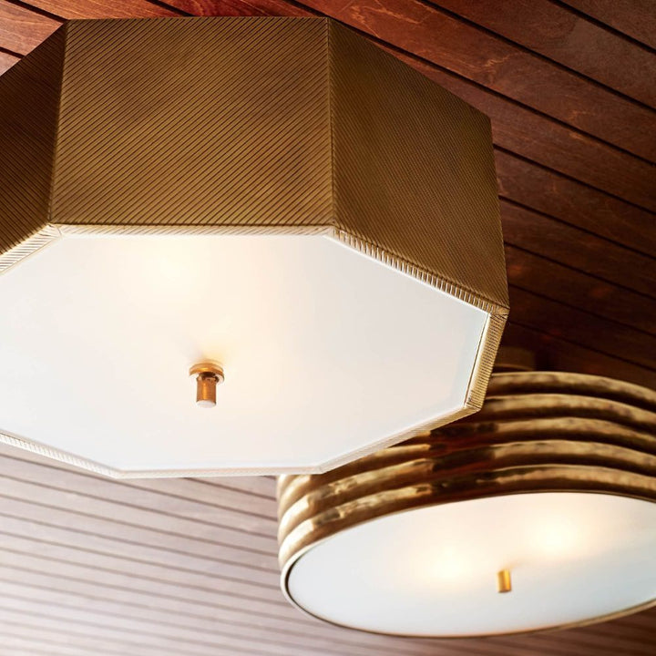 Flush Mounts Savanna Semi-Flush Mount - Gold